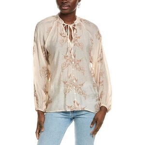 Anna Kay Womens Peter Pan Blouse, White
